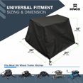 thumbnail image 2 of KNOX Housse d'Attache pour 5e Roue de VR, avec Rabat Anti-Pluie, Housse d'Attache pour VR Protection Toutes Saisons, Housse d'Attache Universelle pour 5e Roue en Tissu Oxford 600D Robuste, Accessoires pour 5e Roue, Comprend Crochets et Courroies, 2 of 7