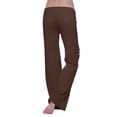 thumbnail image 4 of XZNGL Yoga Pants with Pockets for Women Workout Out Leggings Stretch Waist Button Pocket Yoga Gym Loose Pants High Waist Leggings for Women Workout Leggings for Women High Waist, 4 of 7