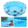 thumbnail image 3 of Baby Swimming Pool Safe Thick PVC Material Blue Portable Water Game Play Indoor Outdoor, 3 of 7
