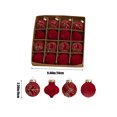 thumbnail image 3 of Wzzjkit Christmas Decorations 16 Piece Flocked Christmas Balls Christmas Decoration SetMultiple Styles of Christmas Tree Decorations Can Also Be Used for Other Party, 3 of 7