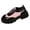 Pink, variant on Women's Casual Shoes Color Matching Round Toe Women's Casual LaceUp Loafers Thick Heel MidHeel Comfort Shoes Extra Wide Women's Shoes
