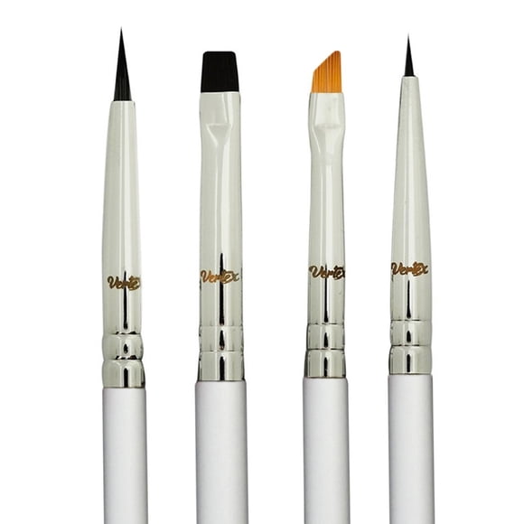 Vertex Eyeliner Brush Angled Pencil Winged Tip Brushes For Liquid Gel Liner Makeup, Small Thin Angle Firm Black Pen Stencil Flat Pomade Eyebrow