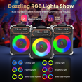 thumbnail image 4 of JYX Karaoke Machine, Bluetooth Home Singing Machine, Party Speaker, Portable PA System, TV Connected, Echo Adjustment, TWS, 4 of 13