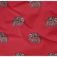 thumbnail image 4 of oneOone Organic Cotton Poplin Twill Fabric Elephant Block Printed Craft Fabric BTY 42 Inch Wide, 4 of 4