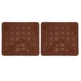 thumbnail image 2 of Fyearfly 2Pcs Macaron Baking Mat Silicone Non-Stick Macaron Oven Mat Pastry Cake Baking Tool Kitchen Accessory(30 Holes), 2 of 7