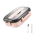 thumbnail image 2 of Lunch Box Thermal Insulated Food Container with lunch box portable Spoon Chopsticks Portable Food Grid Case, Small, 2 of 8