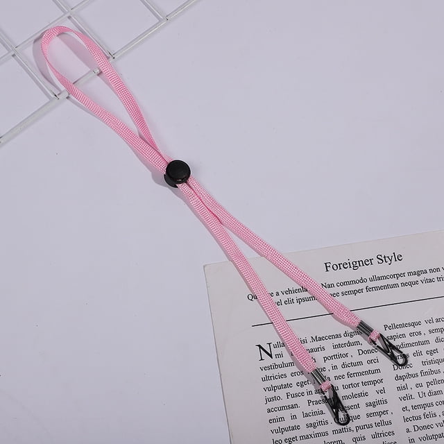 Corde Coupe-Vent Réglable pour Chapeau Corde à Chapeau Réglable Flexible Amovible Mentonnière Anti-Perte avec Clips