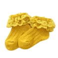 thumbnail image 3 of Baby Kids Girls Princess Short Socks Lace Ruffle Frilly Trim Cotton Ankle Socks, 3 of 6