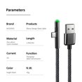 thumbnail image 4 of mmirethe LED USB Type C Cable Braided Fast Charging Type-C Cable USB-C Charging Cable Black, 4 of 6