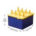 thumbnail image 3 of Meitianfacai Vertical 8 Pack Ice Cream Food Grade Stick Ice Homemade Ice Cream Popsicle Model, 3 of 3