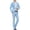 Light blue, variant on TIMIFIS Black Men's 3 Piece Slim Suit Business Set One Button Blazer Solid Jacket Vests with Pants Men Tuxedo Suit Set Wedding Partys Dress - Spring/Summer
