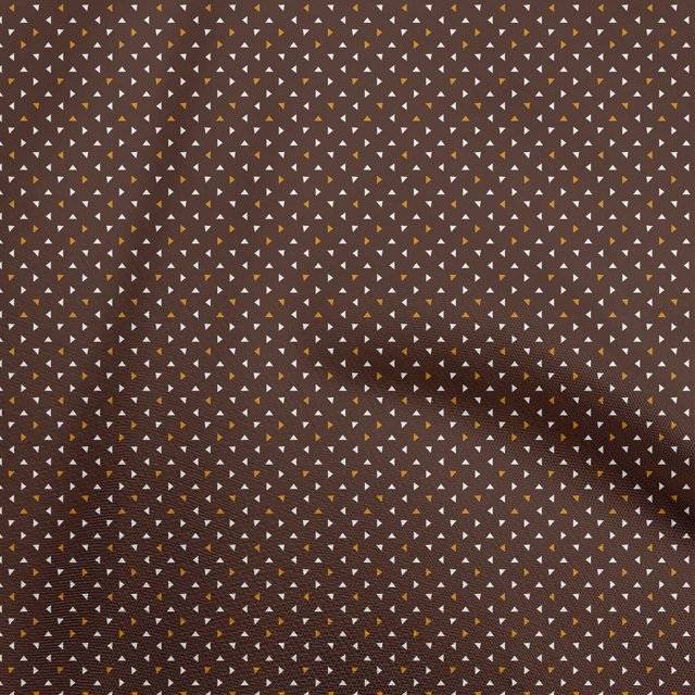 oneOone Velours Brun Tissu Géométrique Robe Tissu Imprimé Tissu par la Cour 58 Pouces de Large