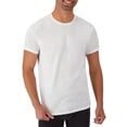 thumbnail image 2 of Hanes T-Shirt de Dessous à Col Ras du Cou Sans Étiquette pour Homme, TG, Blanc, 2 of 8