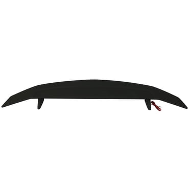 IKON MOTORSPORTS Trunk Spoiler Wing With 3rd Brake Light Compatible With Universal Car, Ikon Style Matte Black ABS Car Exterior Trunk Rear Wing Tail Roof Top Lid