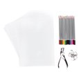 thumbnail image 2 of Shrinky Art Paper Shrinking Sheet DIY Shrinky Art Paper Set HandMade Keychain Colored Pencil Hand Punch Craft Tool, 2 of 8