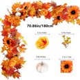 thumbnail image 3 of Yhmxh Simulation Maple Leaf Rattan Wholesale Europe And The United States Home Decoration Simulation Maple Leaf Scenic Arrangement Simulation Maple Leaf Wall Mounted Maple Leaf Rattans, 3 of 6