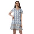 thumbnail image 1 of Moomaya Tenues d'Été Coton Flex Imprimées Robes Courtes pour Femmes Tenue Décontractée, 1 of 4