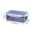 thumbnail image 2 of Airtight Plastic Food Storage Containers - 4-Piece Set with Lids, Microwave & Freezer Safe, Stackable Kitchen Organizers (5.5" to 9.4"), 2 of 2