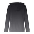 thumbnail image 4 of Timegard Chandails Molletonnés pour Femmes, Chandails à Capuchon à Cordon, Haut à Enfiler, Automne, Décontracté, Ample, Cardigan avec Poches, 4 of 4