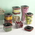 thumbnail image 4 of Dry Food Container TASTAN Modular Pantry Canister - Clear Square Dry Food Container with Airtight Seal | Flour/Sugar/Coffee Organizer for Neat Kitchens | Stackable Design, Airtight Canister, C, 4 of 5