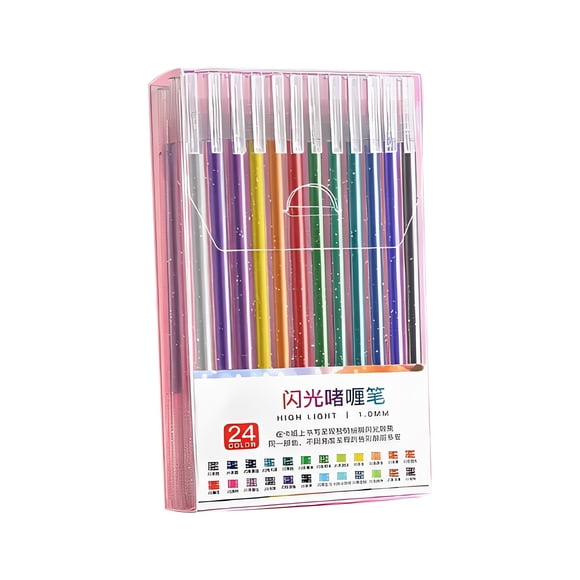 Kilougeis Implementarch Pens Glitter Gel Pen Set Glitters Gel ink Pen Set Glitter Pens Sets for Adult Coloring Books for Drawing Doodling Crafts and Taking Note 2Ml-2025 New