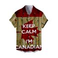thumbnail image 3 of Chemise à Manches Courtes pour Homme, Décontractée, Style Canadien, Imprimée, à Col et à Boutons, pour Usage Quotidien et Sorties de Fin de Semaine, 3 of 4