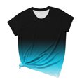 thumbnail image 1 of Birdeem Womens Short Sleeves Print Casual Tops Pullover Blouse T-Shirt, 1 of 1