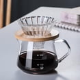 thumbnail image 2 of veasfak Homyl 1pc Heat Resistant Glass Pour Over Coffee Maker with Funnel Manual 300ML, 2 of 9