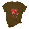 thumbnail image 4 of Meichang Chemises pour Femmes Joyeuse Saint-Valentin Hauts T-Shirts Graphiques Cœur en Bonbon Hauts Col Rond Coupe Ample Manches Courtes T-Shirts Saint-Valentin pour Femmes, 4 of 5