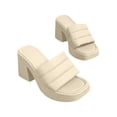 thumbnail image 2 of LSLJS Pantoufles pour Femmes Confortables à Bout Ouvert Platform High Heel Sandales à Enfiler Chaussures Bouche de Poisson Épaisses Pantoufles Heel High Heel, 2 of 5