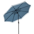 thumbnail image 1 of Gymax Parasol de Patio 9 Pi Parasol de Marché à 2 Niveaux pour Table avec Manivelle Inclinaison à Bouton-Poussoir, 1 of 10
