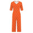 thumbnail image 5 of Wensltd Combinaison Pantalon pour Femmes d'Été à Imprimé Floral, Décontractée, à Manches Courtes, avec Poches Latérales, 5 of 5