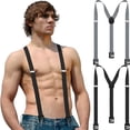 thumbnail image 2 of SUTENGDA 2 Pcs Bretelles Cachées pour Hommes Bretelles de Randonnée sous-Vêtement Bretelles pour Hommes Non Rentrés Pantalon de Ski de Randonnée d'Hiver en Plein Air, 2 of 2