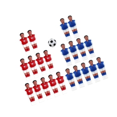 22x Ballon de Soccer pour Hommes, Soccer de Table, Joueurs de Soccer pour Hommes, Remplacement avec Accessoires de Jeu de Balle, Style 1