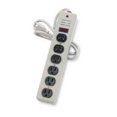 thumbnail image 1 of Compucessory CCS55156 Power Strip- 6 Outlet- 125 Volts- 15 amps- 6ft. Cord- Light Gray, 1 of 1
