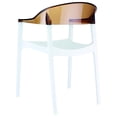 thumbnail image 2 of Compamia Carmen Patio Dining Chair with White Seat in Amber, 2 of 8