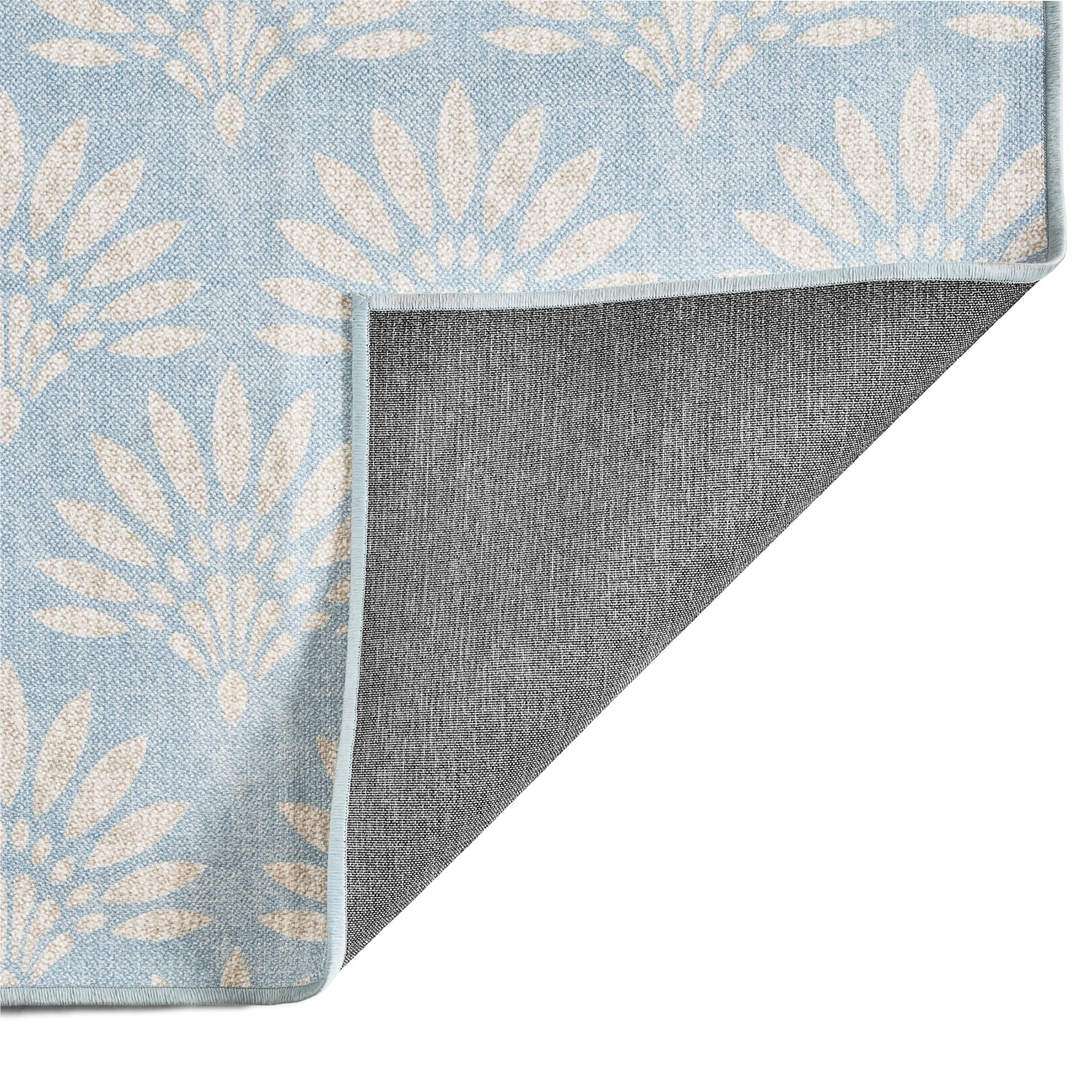 Tapis extérieur Palmier éventail bleu 213 cm x 305 cm Better Homes & Gardens