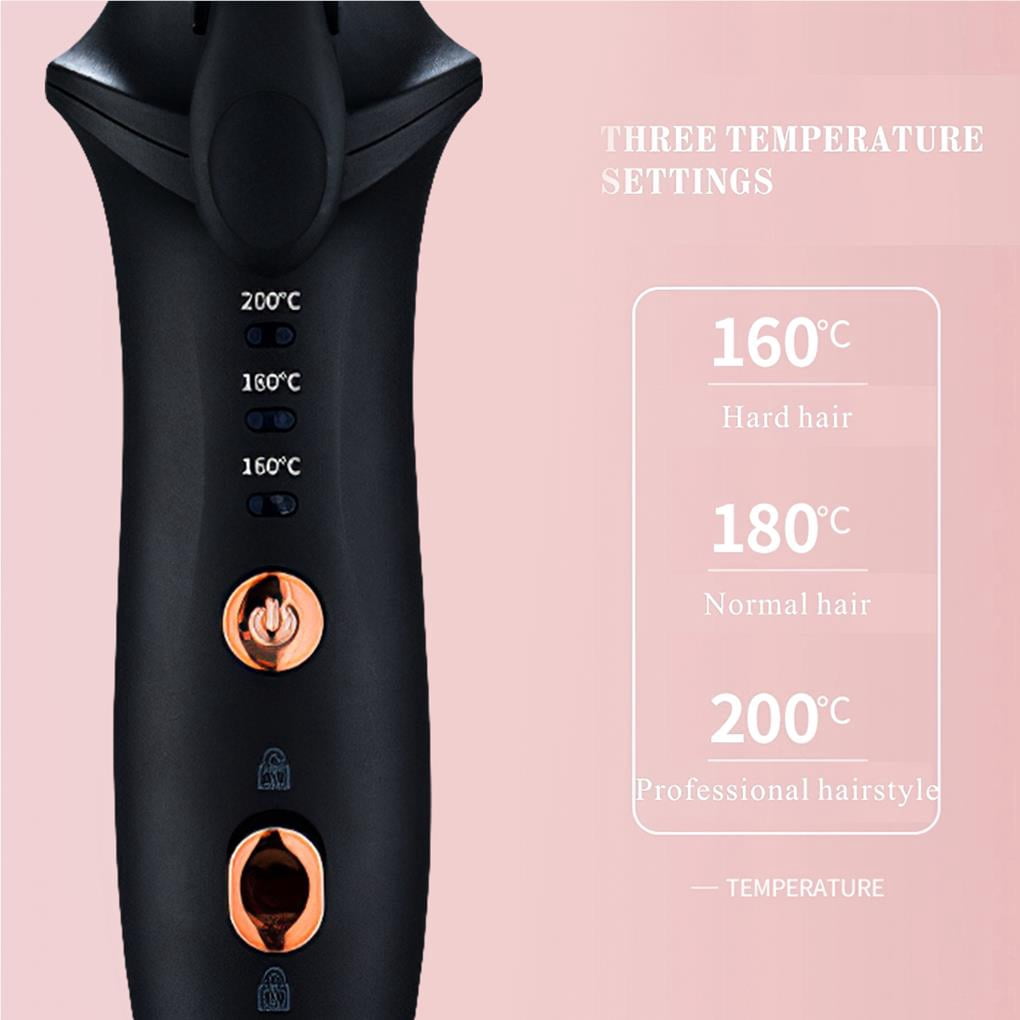 2-in-1 Curling Iron Rechargeable Hair Curler Portable Hair Curling Wand with 3 Temperature Modes PI Heating Technology for Women Home Traveling