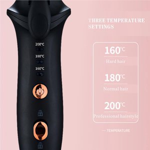 2-in-1 Curling Iron Rechargeable Hair Curler Portable Hair Curling Wand with 3 Temperature Modes PI Heating Technology for Women Home Traveling