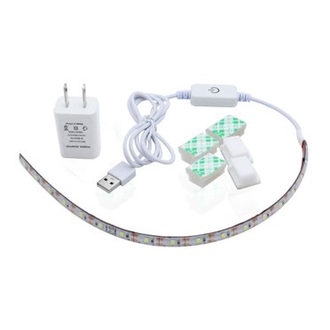 Bande Lumineuse 30cm 5V 6500K 30cm LED Bande Lumineuse Prise US 110-240V
