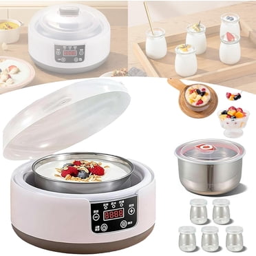 36 Hour Yogurt Maker, Yogurt Machine with Adjustable Temperature and Time Control, Yogurt Maker Automatic Digital Yoghurt Maker Machine, LCD Display with Constant Temperature (with 5 Cups)