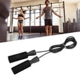 thumbnail image 4 of Corde, Améliorer les Réflexes Fil d'Acier Corde à Sauter Ajustable Grand Application Doubles Roulements pour Mise en Forme Noir, 4 of 8