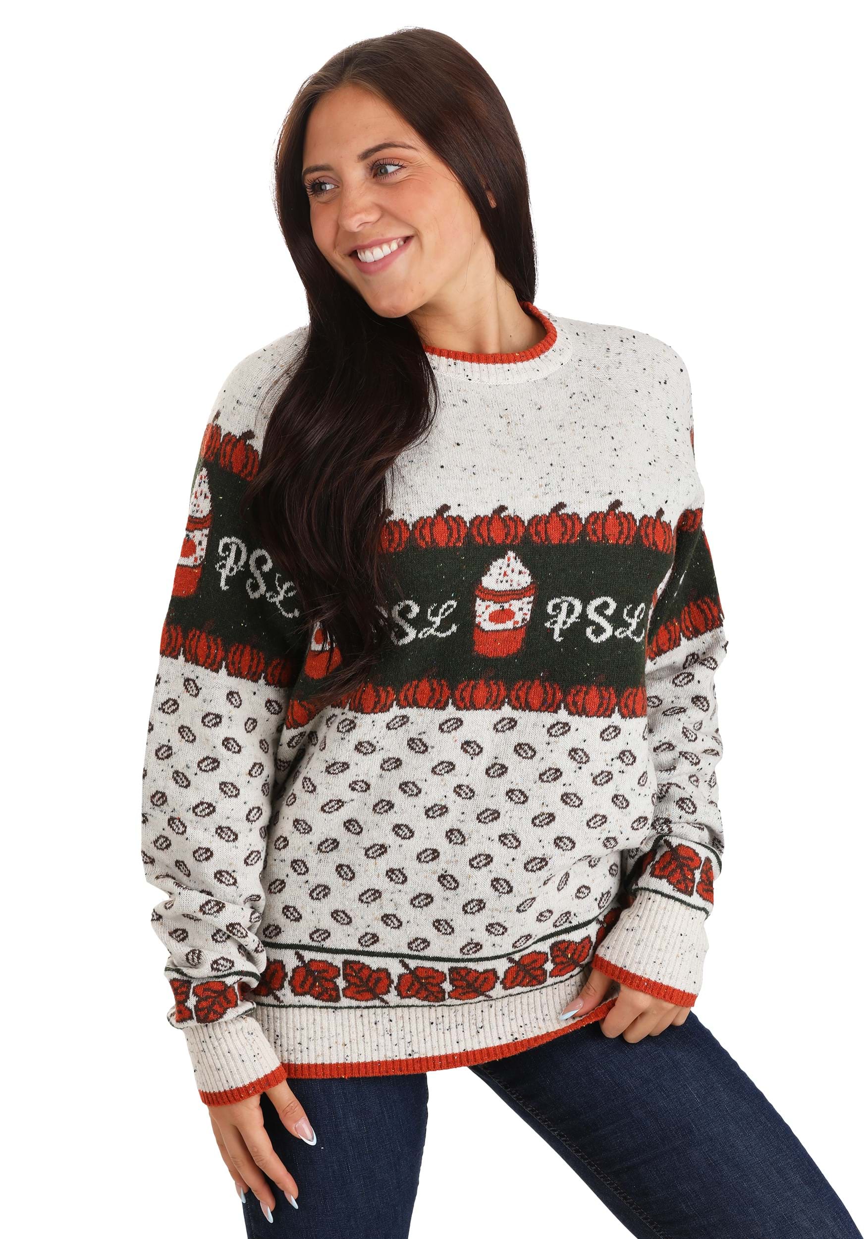 Pull Latte Épicé Citrouille Halloween pour Adultes