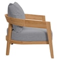 thumbnail image 4 of Modway Brisbane Fauteuil de Patio Extérieur en Bois de Teck, Gris Naturel, 4 of 8