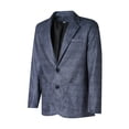 thumbnail image 3 of Faithtur Men's Blazer Plaid/Plain Color Lapel Long Sleeve Button Suit Coat, 3 of 8