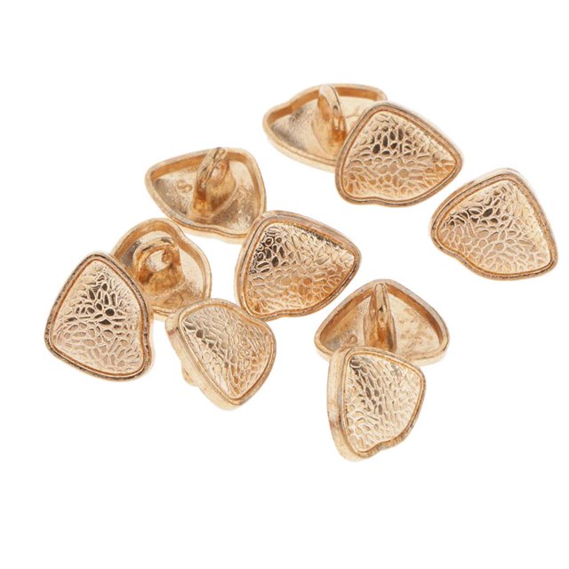 jifeng 10 Pcs Boutons Métalliques en Forme Spéciale Texture Tige Sac Décoration