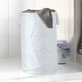 thumbnail image 2 of Mainstays 74l Panier à linge en polyester spiralé pop-up, blanc.pour adultes, 2 of 8
