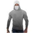 thumbnail image 2 of Handshe Chandail à Capuchon d'Été pour Homme à Imprimé Soleil, Léger et Respirant, Protection Solaire UPF 50+, Manches Longues, pour la Randonnée, la Course et les Activités de Plein Air, Grande Taille, 2 of 5