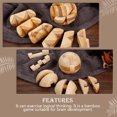 thumbnail image 2 of MasteelfCA 4pcs Bamboo Kongming Lock Toy Creative Toy Brain Teasers Toy Educational Toys, 2 of 8