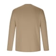 thumbnail image 4 of Long Sleeve T-Shirts for Men Casual Crew Neck Solid Color Tops Lightweight Breathable Sun Protection Blouse Clothes, 4 of 5